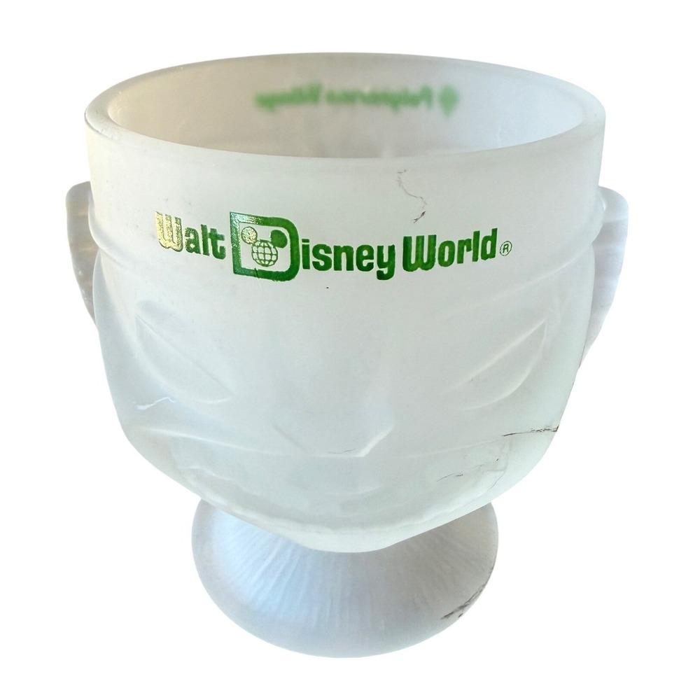 Vintage Disney Polynesian Village Frosted Tiki Mug‎ Walt Disney World Resort